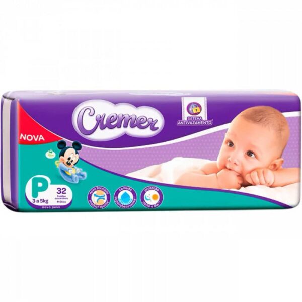 Fralda Cremer Jumbo P 30un